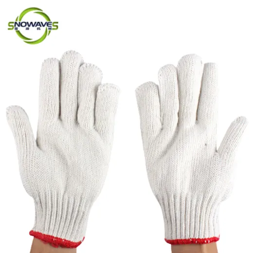 cotton knitted gloves